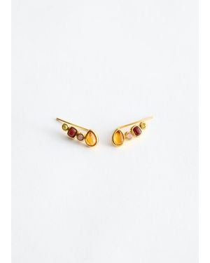 & Other Stories Multi-Stone Ear Crawler - White