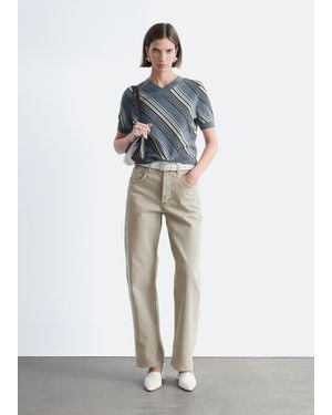 & Other Stories Barrel-Leg Jeans - Green