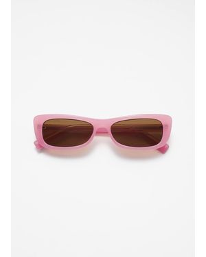 & Other Stories Elongated Cat-Eye Sunglasses - Pink