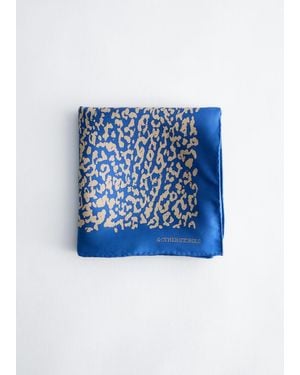 & Other Stories Bedrucktes Seidentuch - Blau