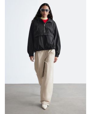 & Other Stories Hooded Anorak - Black