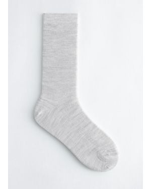 & Other Stories Wool-Blend Socks - White