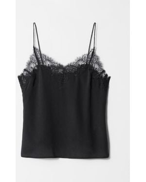 & Other Stories Silk Camisole Top - Black