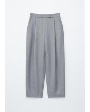 & Other Stories Wool-Blend Tailored Trousers - White