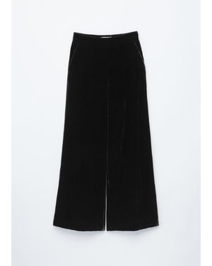 & Other Stories Wide-Leg Velvet Trousers - White