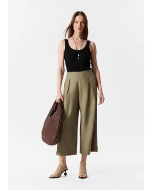 & Other Stories Linen Culottes - Green