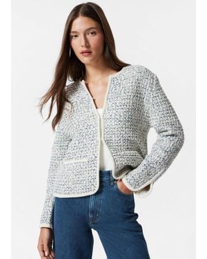 & Other Stories Knitted Merino-Wool Jacket - White