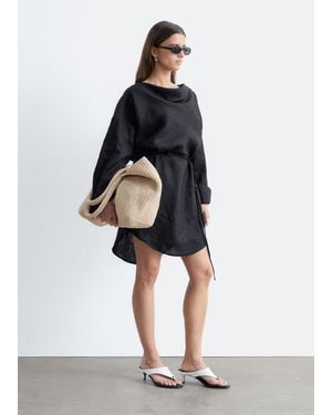 & Other Stories Straw Tote Bag - Natural