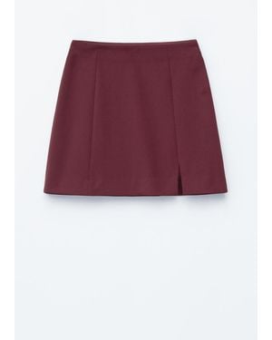 & Other Stories High-Waist Mini Skirt - Red