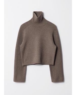 & Other Stories Kastenförmiger Rollkragenpullover - Braun