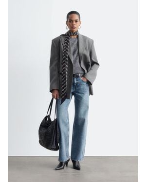 & Other Stories Fitted Wool Blazer - White
