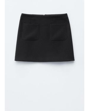 & Other Stories A-Line Mini Skirt - Black