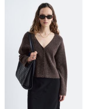 & Other Stories Alpaca-Blend Cardigan - Black