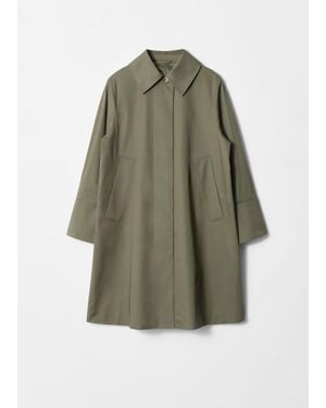 & Other Stories Collared Car Coat - Green
