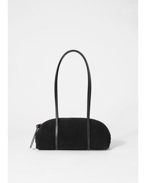 & Other Stories Leather Bowling Bag - Black