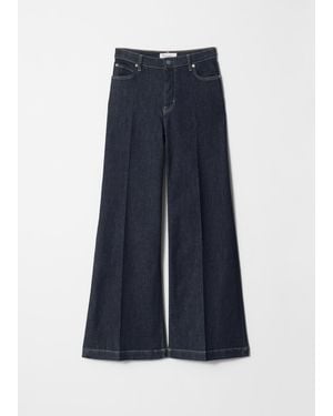 & Other Stories Weite Jeans Mit Bügelfalten - Blau
