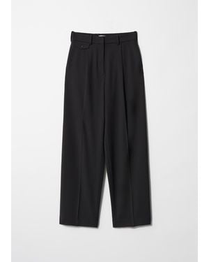 & Other Stories Straight-Leg Press-Crease Pants - Black