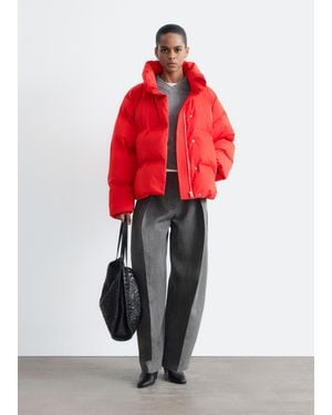 & Other Stories Down Puffer Jacket - Red
