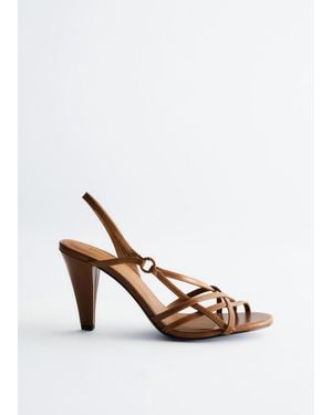 & Other Stories Leather Ring Sandals - White