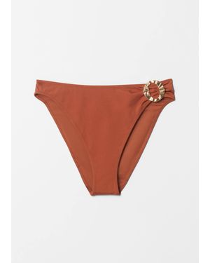 & Other Stories Buckle-Detail Bikini Briefs - White