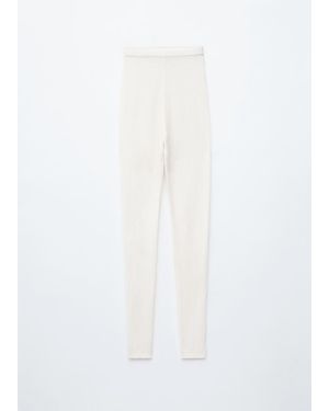& Other Stories Pointelle-Knit Leggings - White