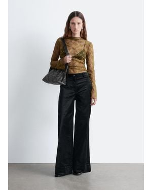 & Other Stories Pantalon Évasé En Velours - Blanc