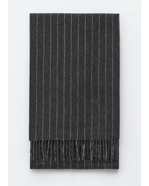 & Other Stories Wool And Cashmere Blanket Scarf - Black