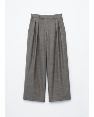 & Other Stories Wool-Blend Tailored Trousers - Grey
