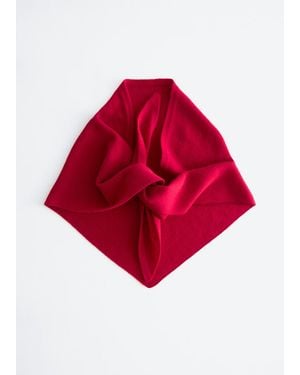 & Other Stories Pure Wool Scarf - Red