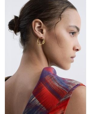 & Other Stories Twisted Hoop Earrings - Multicolour