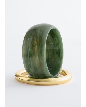 & Other Stories Ensemble De Bracelets Manchettes - Vert