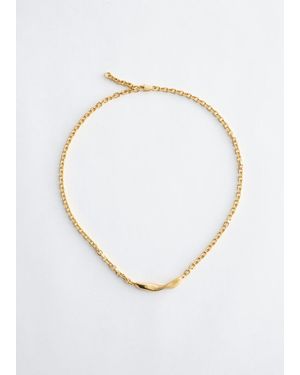 & Other Stories Twist-Detail Chain Necklace - White