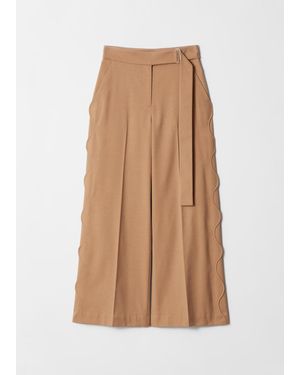 & Other Stories Wide Tailored Trousers - Brown