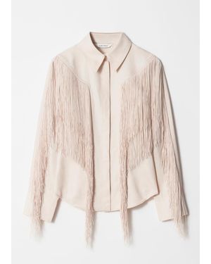 & Other Stories Fringed Shirt - Natural