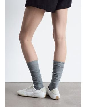 & Other Stories Suede Sneakers - White