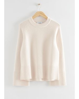 & Other Stories Oversized-Pullover Mit Raglanärmeln - Weiß