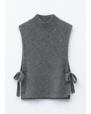 & Other Stories Wool Bib Collar - Grey