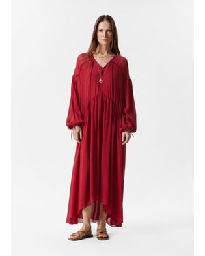 & Other Stories Flowy Maxi Dress - Red