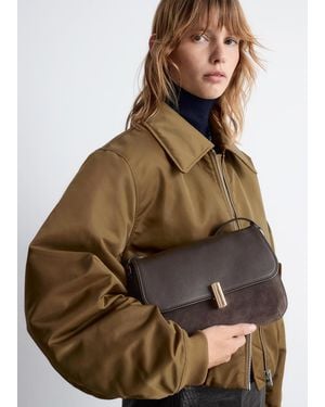 & Other Stories Dual Leather Crossbody Bag - Brown