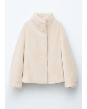 & Other Stories Faux Fur Jacket - White