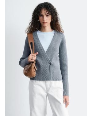& Other Stories Ribbed Cardigan - Blue