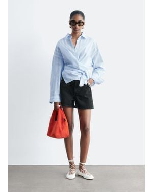 & Other Stories Relaxed Denim Shorts - Black