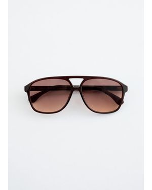 & Other Stories Oversized Aviator Sunglasses - Brown