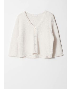 & Other Stories Knitted Short-Sleeve Cardigan - Natural