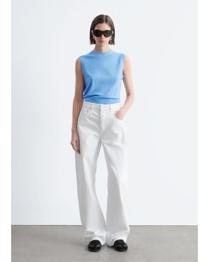 & Other Stories Barrel-Leg Jeans - White