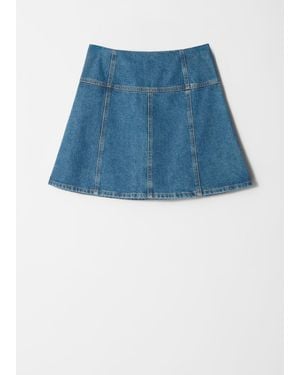 & Other Stories Denim Mini Skirt - Blue
