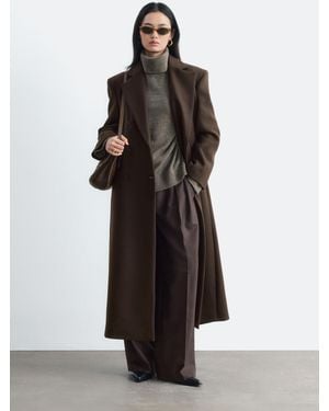 & Other Stories Long Wool Coat - Marron