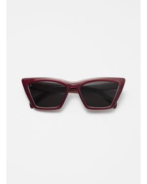 & Other Stories Angular Cat Eye Sunglasses - Red
