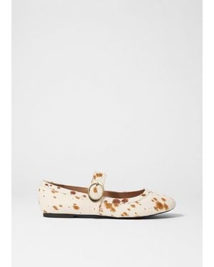 & Other Stories Mary-Jane Ballet Flats - Natural