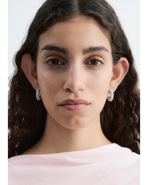 & Other Stories Rhinestone Hoop Earrings - Multicolour